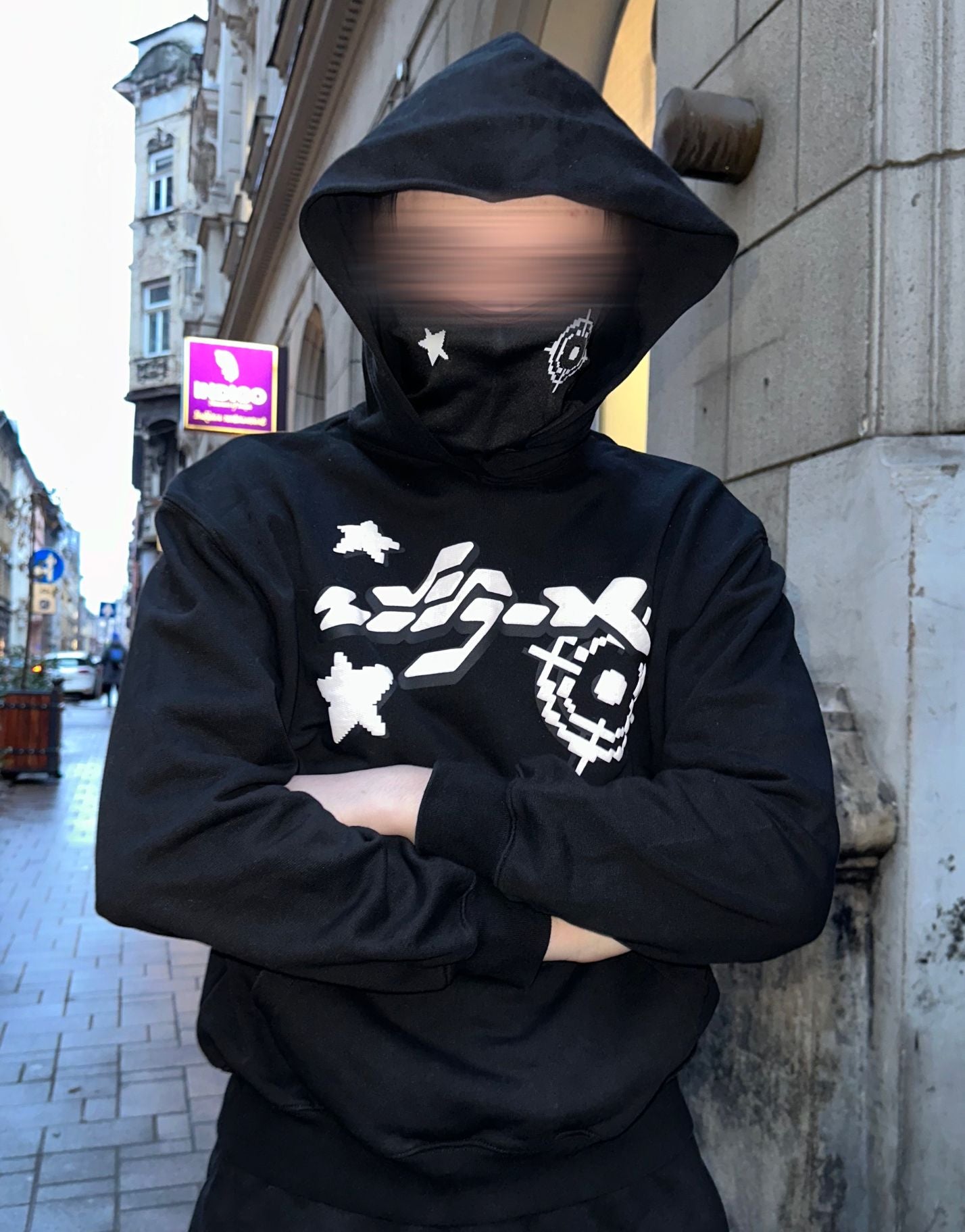 HOODIE REVENGEX [NOIR / BLANC]