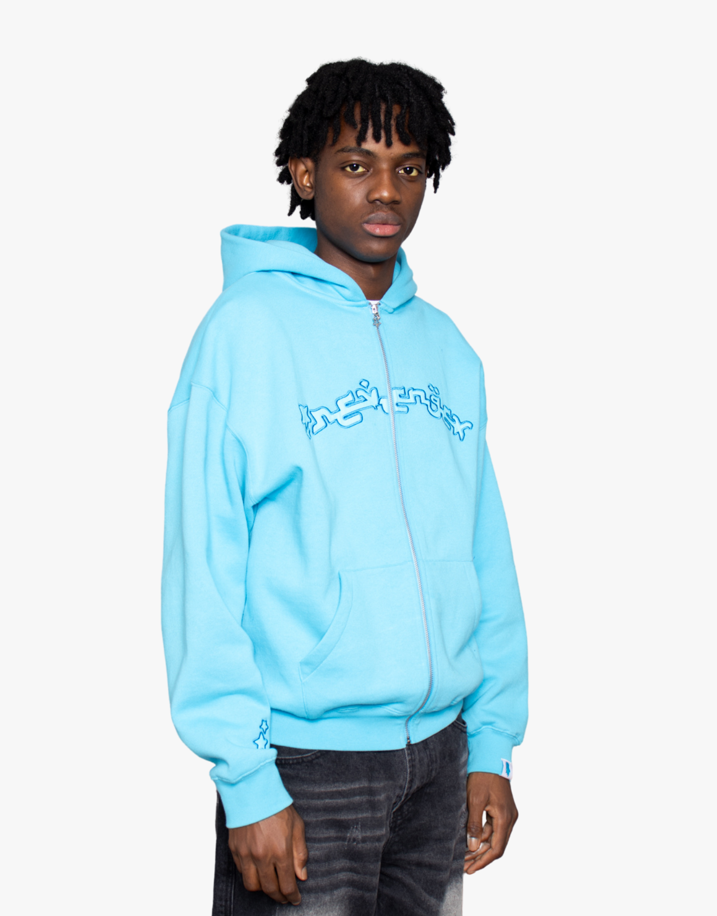 SWEAT ZIP ARABIC [BLEU]