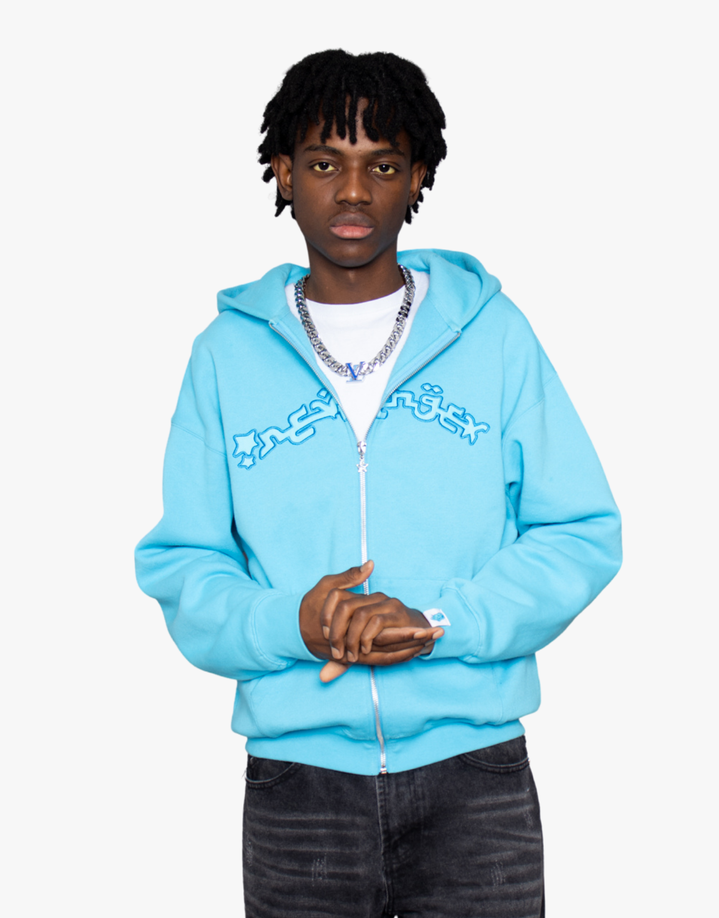 SWEAT ZIP ARABIC [BLEU]