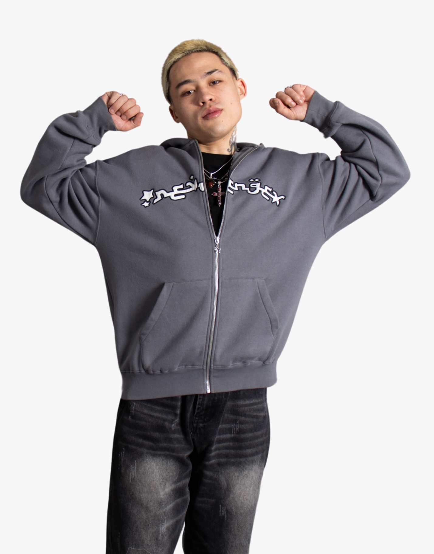 SWEAT ZIP ARABIC [GRIS]