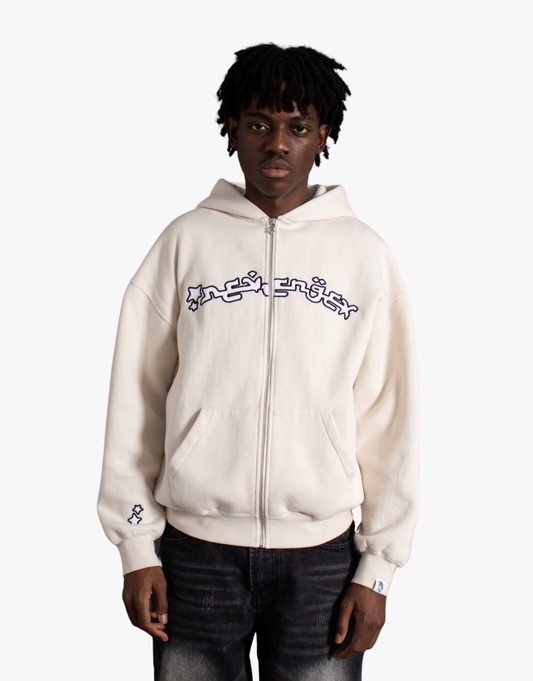 SWEAT ZIP ARABIC [BEIGE]