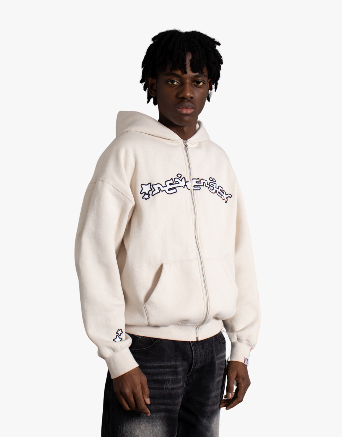 SWEAT ZIP ARABIC [BEIGE]