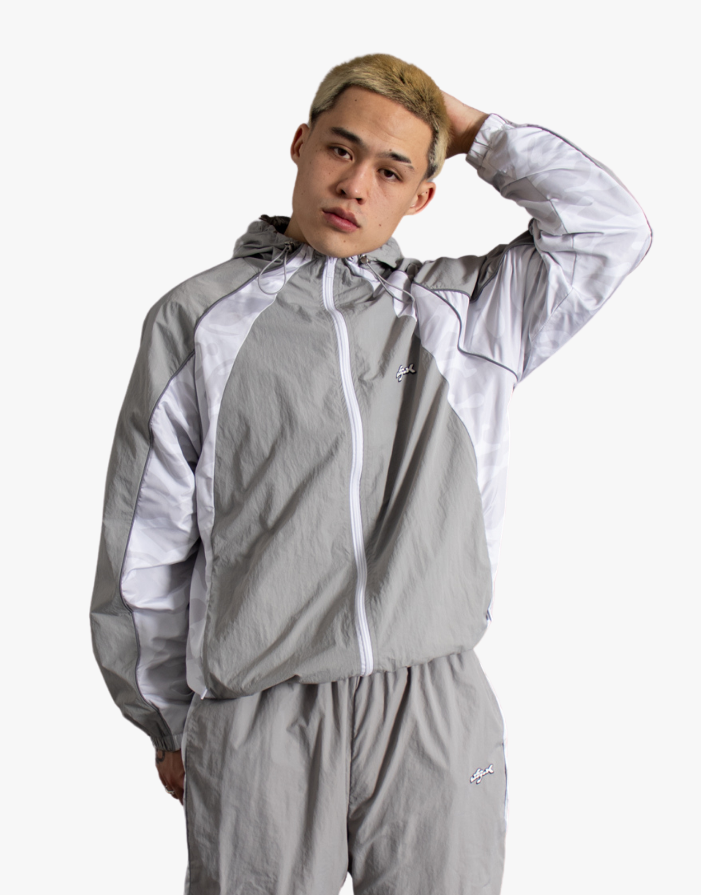 [PACK] VESTE NYLON GRISE + PANT NYLON GRIS