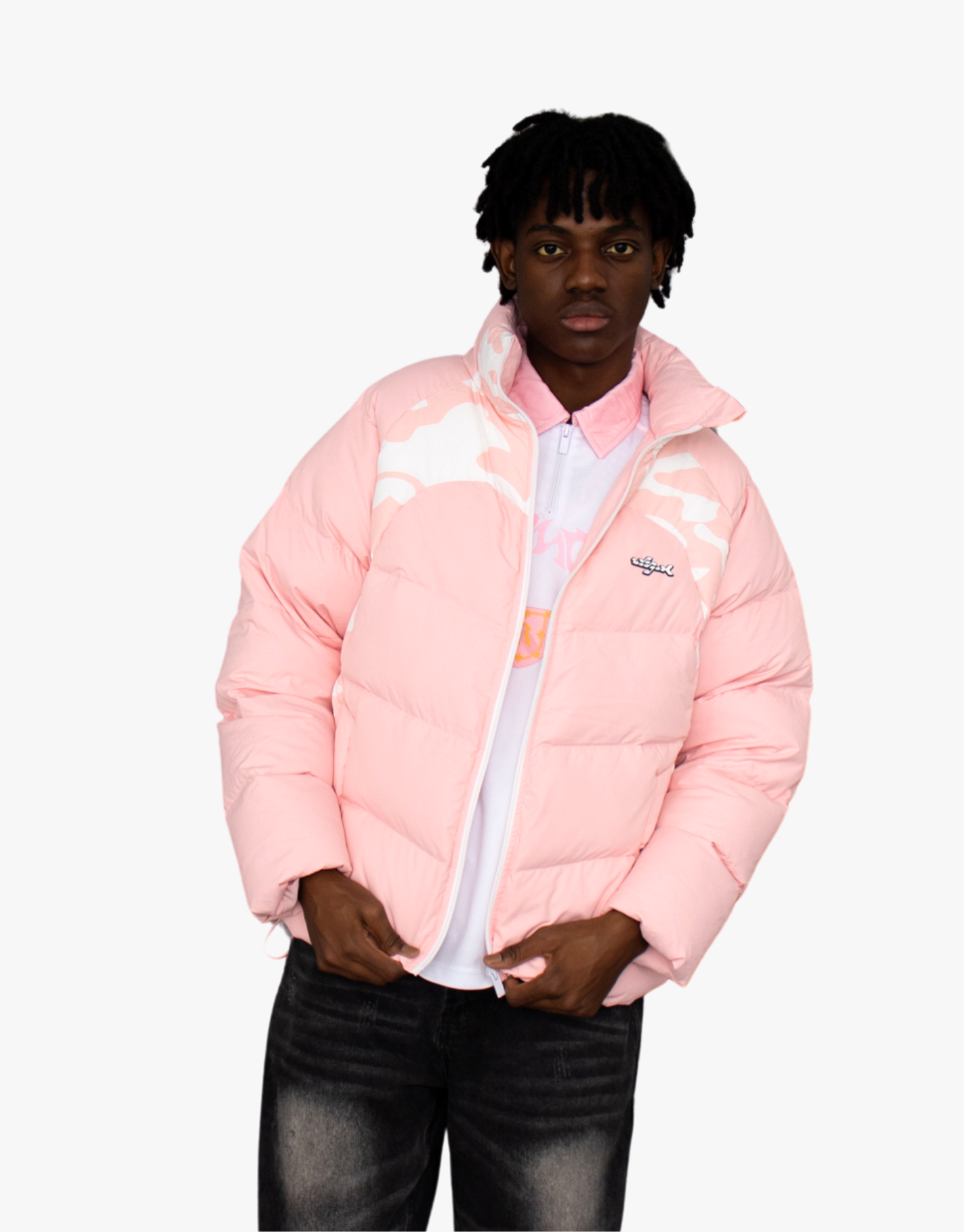 [PACK] DOUDOUNE ROSE + JEAN FLARE FIT ZIPPÉ